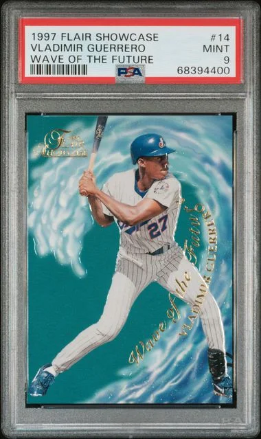 1997 Flair Showcase Vladimir Guerrero Wave Of The Future #14 card image