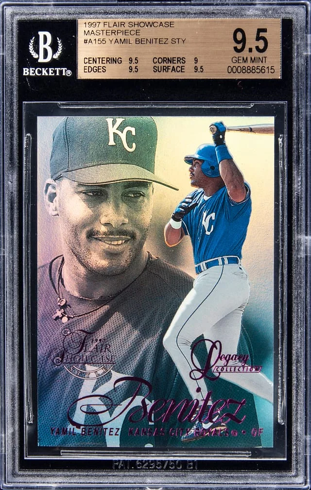 1997 Flair Showcase Yamil Benitez Legacy Collection 1 Of 1 Masterpiece #A155 card image