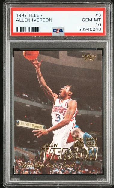 1997 Fleer Allen Iverson #3 card image