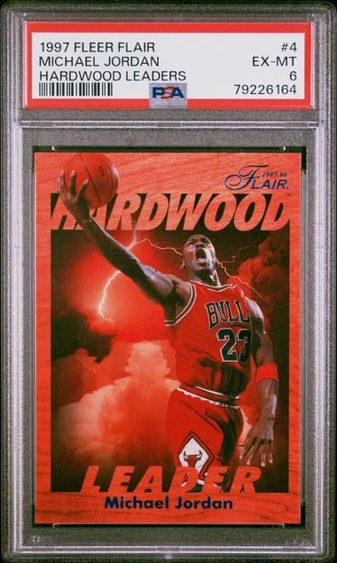 1997 Fleer Flair Michael Jordan Hardwood Leaders #4 card image