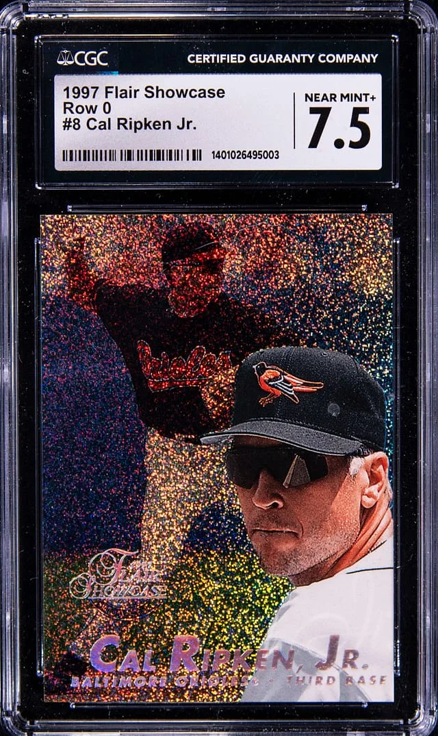 1997 Fleer Flair Showcase Cal Ripken Jr Row 0 #8 card image