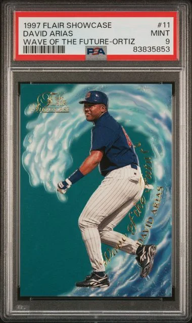 1997 Fleer Flair Showcase David Arias Wave Of The Future Ortiz #11 card image