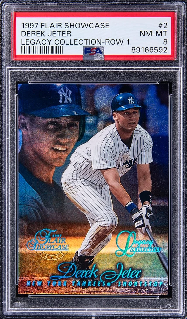 1997 Fleer Flair Showcase Derek Jeter Legacy Collection Row 1 #2 card image