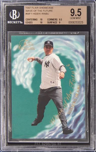 1997 Fleer Flair Showcase Hideki Irabu Wave Of The Future #WF-1 card image