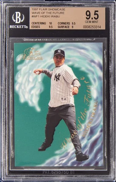 1997 Fleer Flair Showcase Hideki Irabu Wave Of The Future #WF1 card image