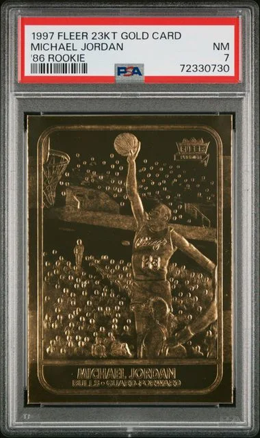 1997 Fleer Gold '86 Michael Jordan #23Kt card image