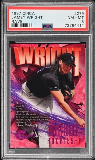 1997 Fleer Jamey Wright Circa Rave #279 card image
