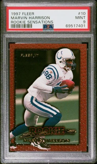 1997 Fleer Marvin Harrison Sensations Sensations #10 card image