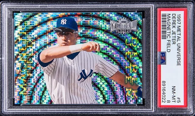 1997 Fleer Metal Universe Derek Jeter Magnetic Field #5 card image
