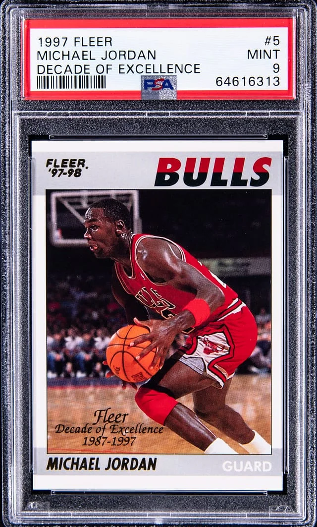 1997 Fleer Michael Jordan Decade Of Excellence #5 card image