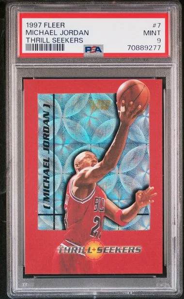 1997 Fleer Michael Jordan Thrill Seekers #7 card image