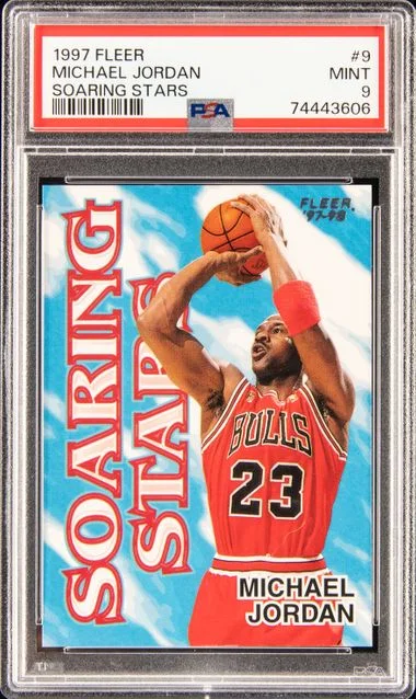 1997 Fleer Michael Jordan Soaring Stars #9 card image