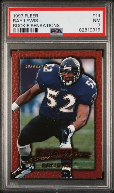 1997 Fleer Ray Lewis Sensations #14 card image