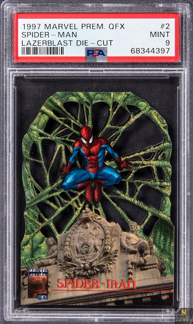 1997 Fleer Spider-Man Marvel Premium QFX Lazerblast Die-Cut #2 card image