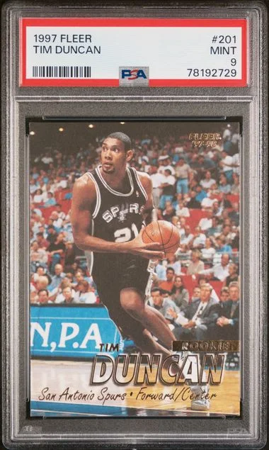 1997 Fleer Tim Duncan #201 card image