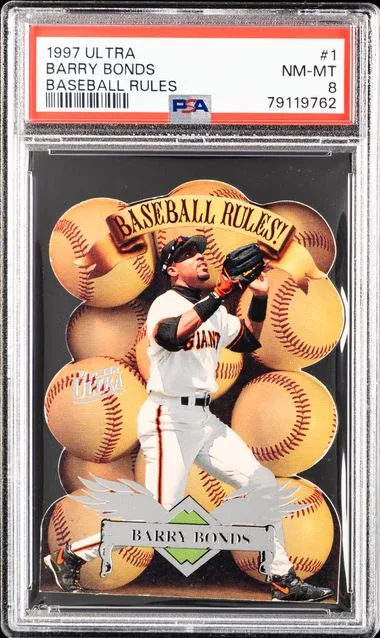 1997 Fleer Ultra Baseball Barry Bonds Rules #1 card image