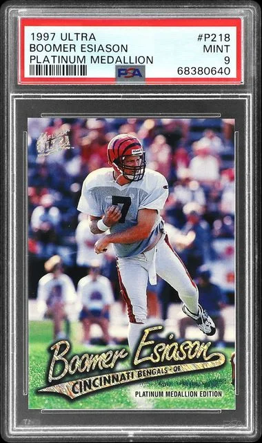1997 Fleer Ultra Boomer Esiason Platinum Medallion #P218 card image
