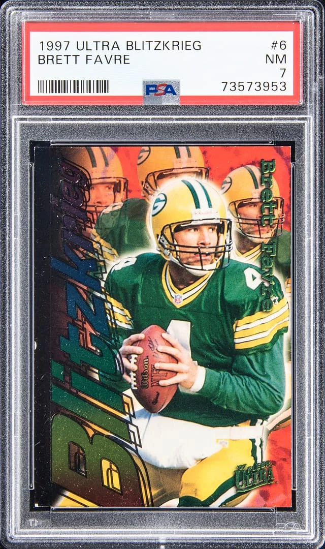 1997 Fleer Ultra Brett Farve Blitzkrieg #6 card image
