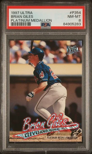 1997 Fleer Ultra Brian Giles Platinum Medallion #P354 card image