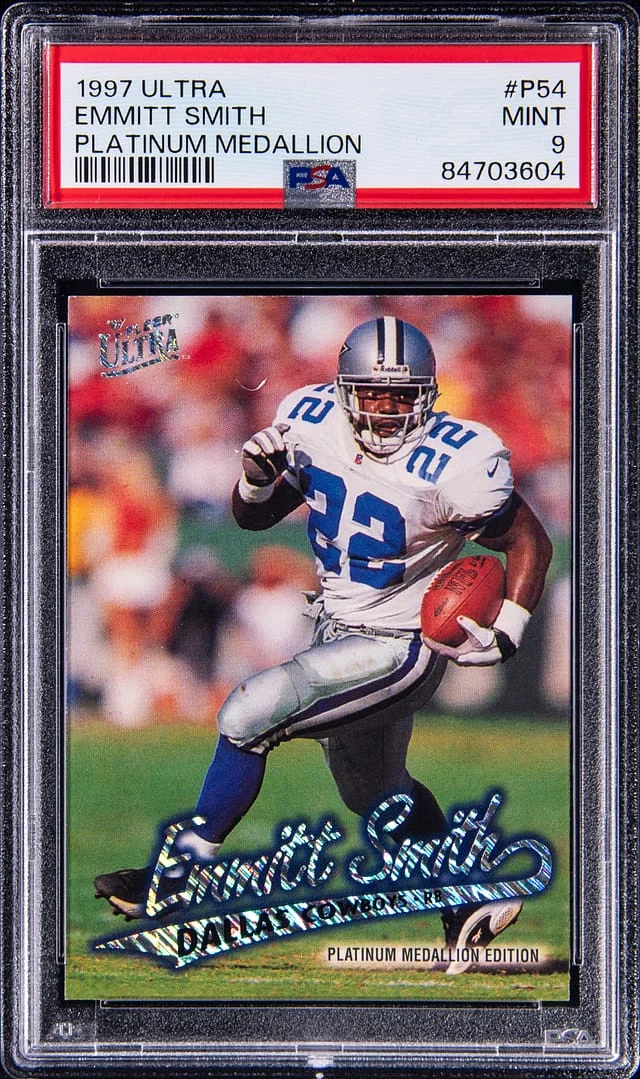 1997 Fleer Ultra Emmitt Smith Platinum Medallion #P54 card image