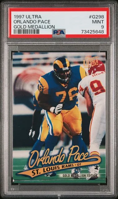 1997 Fleer Ultra Orlando Pace Gold Medallion #G298 card image
