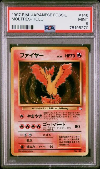1997 Fossil Moltres-Holo #146 card image