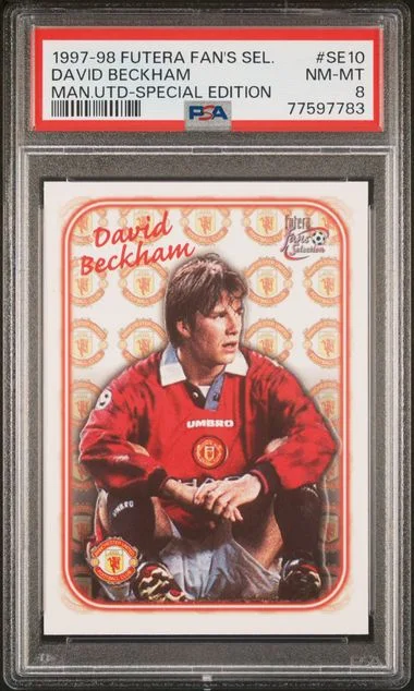 1997 Futera Fan's Selection Manchester United Special Edition David Beckham #SE10 card image