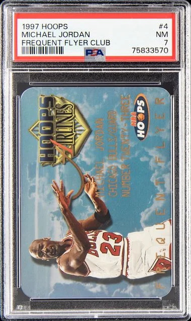 1997 Hoops Michael Jordan Frequent Flyer Club #4 card image