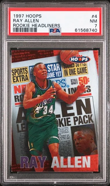 1997 Hoops Ray Allen Headliner #4 card image
