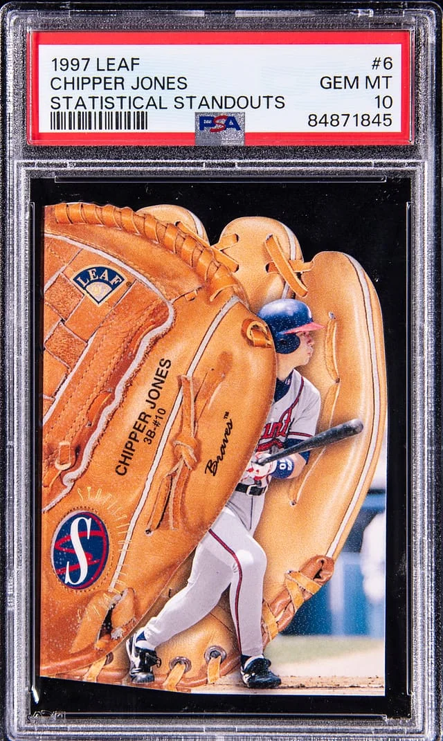 1997 Leaf Chipper Jones Statistical Standouts #6 card image