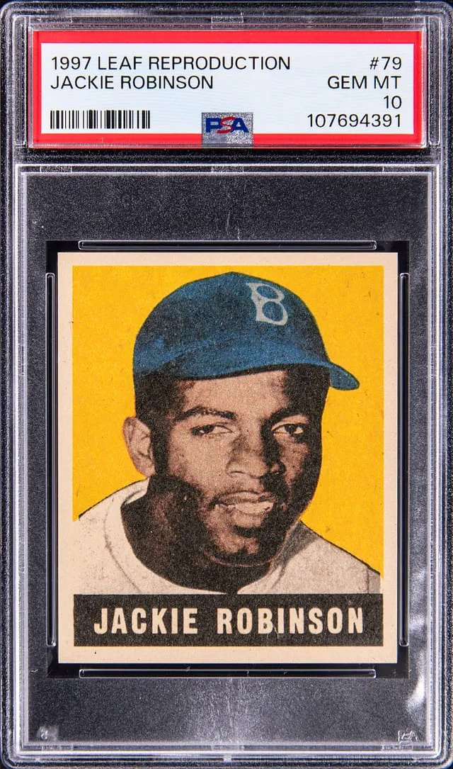 1997 Leaf Jackie Robinson Reproduction #79 card image