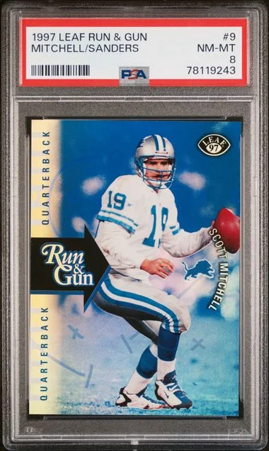 1997 Leaf Mitchell/Sanders Run & Gun #9 card image