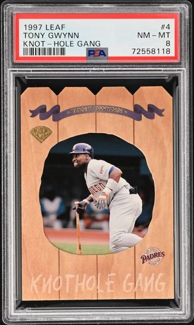 1997 Leaf Tony Gwynn Knot-Hole Gang #4 card image