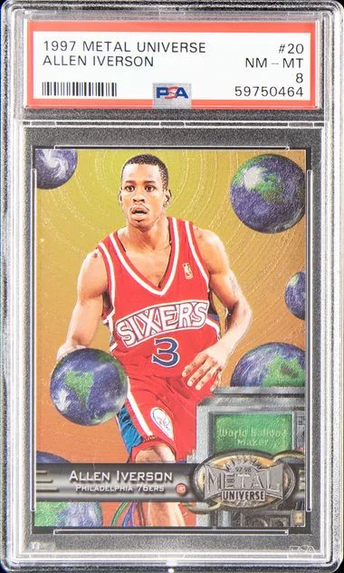 1997 Metal Universe Allen Iverson #20 card image