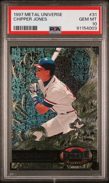 1997 Metal Universe Chipper Jones #31 card image