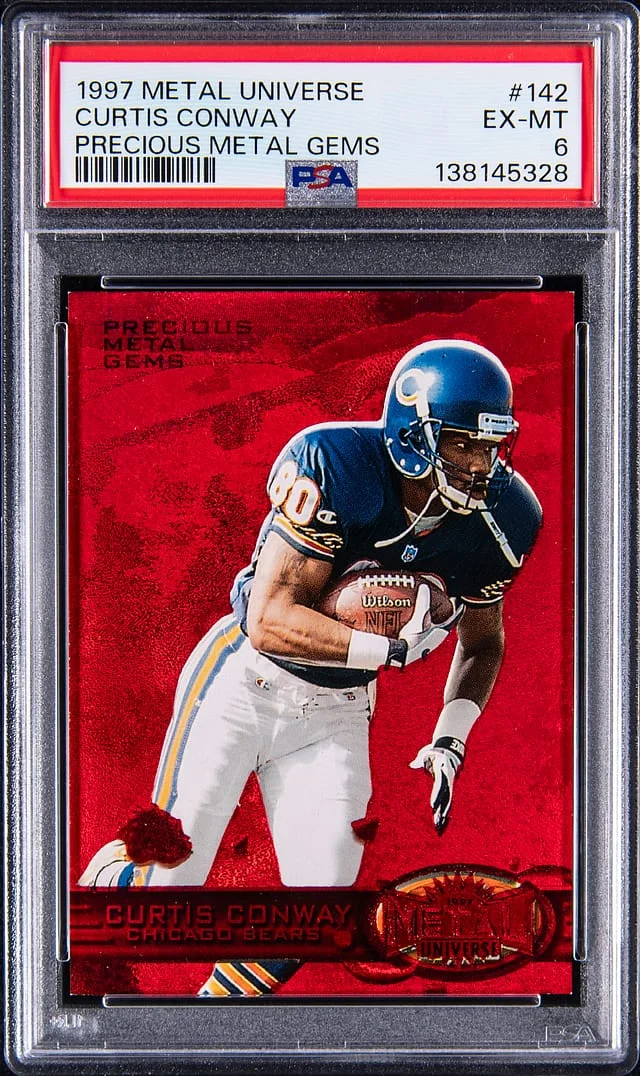 1997 Metal Universe Curtis Conway Precious Metal Gems #142 card image