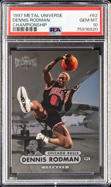 1997 Metal Universe Dennis Rodman Championship #62 card image
