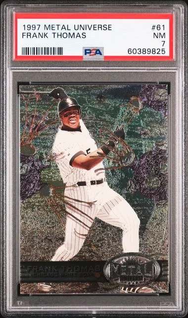 1997 Metal Universe Frank Thomas #61 card image