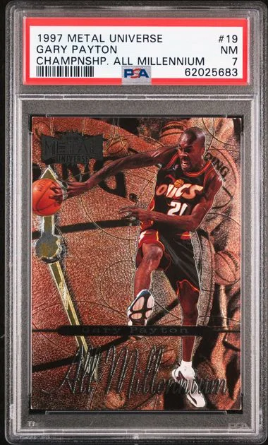 1997 Metal Universe Gary Payton Championship All Millennium #19 card image