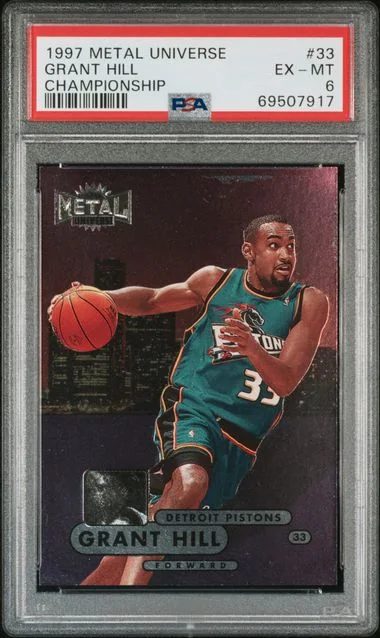 1997 Metal Universe Grant Hill Championship #33 card image