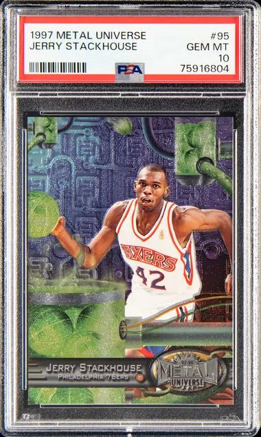 1997 Metal Universe Jerry Stackhouse #95 card image