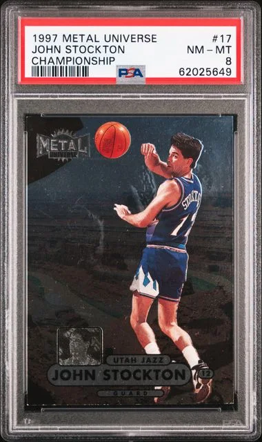 1997 Metal Universe John Stockton Championship #17 card image