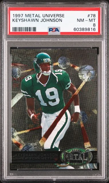 1997 Metal Universe Keyshawn Johnson #78 card image