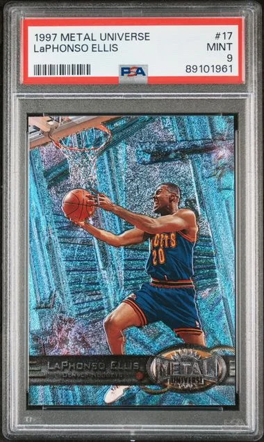 1997 Metal Universe Laphonso Ellis #17 card image