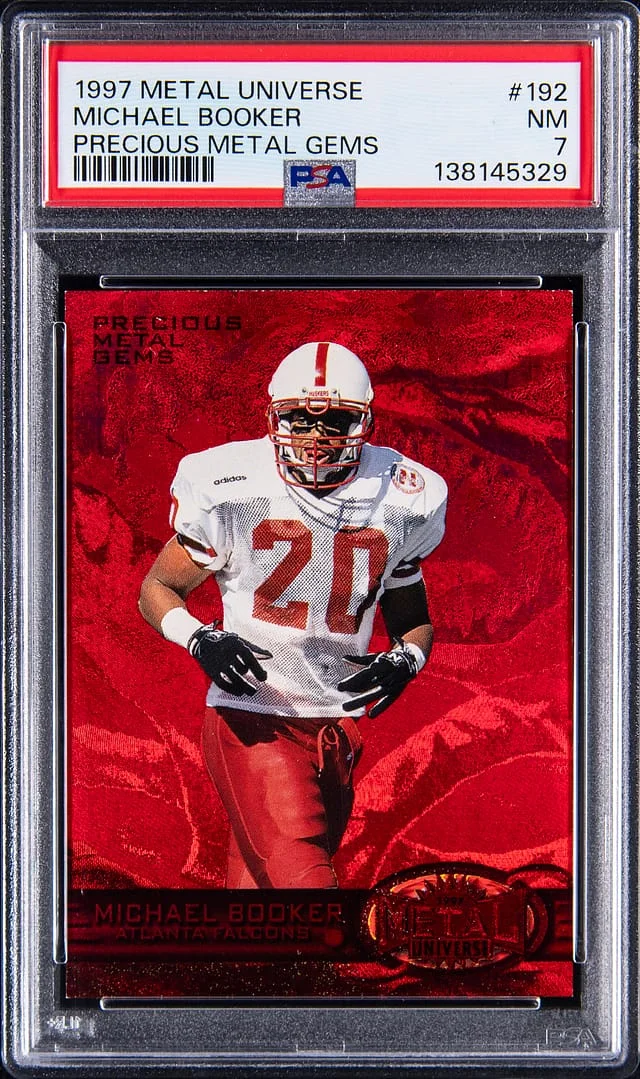 1997 Metal Universe Michael Booker Precious Metal Gems #192 card image