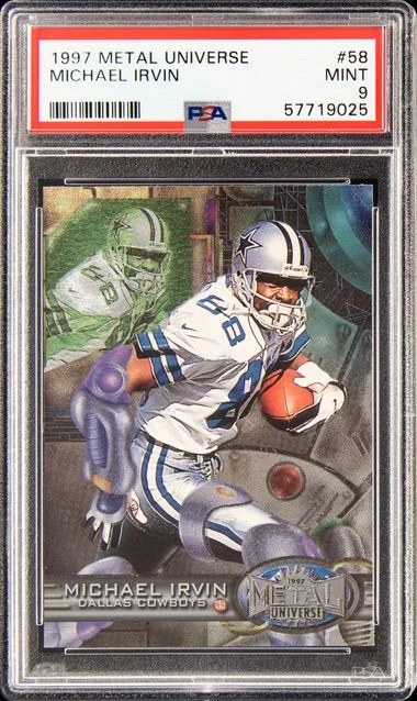 1997 Metal Universe Michael Irvin #58 card image