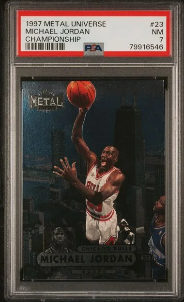 1997 Metal Universe Michael Jordan Championship #23 card image
