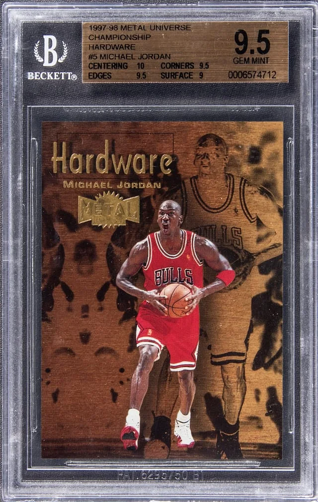 1997 Metal Universe Michael Jordan Championship #5 card image
