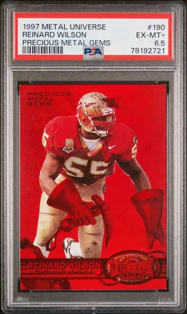 1997 Metal Universe Reinard Wilson Precious Metal Gems #190 card image