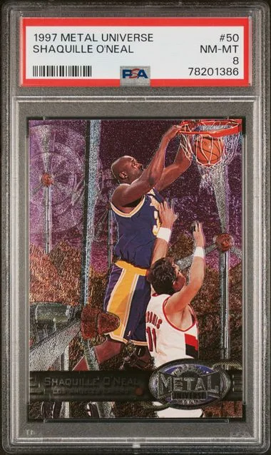 1997 Metal Universe Shaquille O'Neal #50 card image